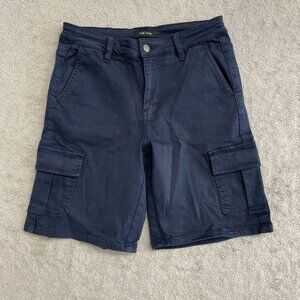 NWOT Well Worn Men's Size 4 Cargo Shorts Cotton & Lyocell Blend Navy Blue